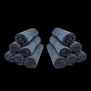 Black Trimless Microfiber Towels